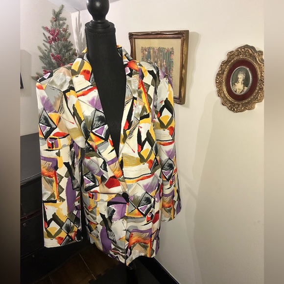 Vintage 80s blazer size medium - Picture 2 of 7